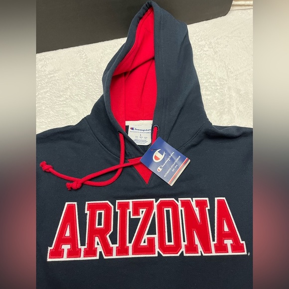 NWT-Champion Arizona wildcats college logo hooded sweatshirt size large - Picture 7 of 8